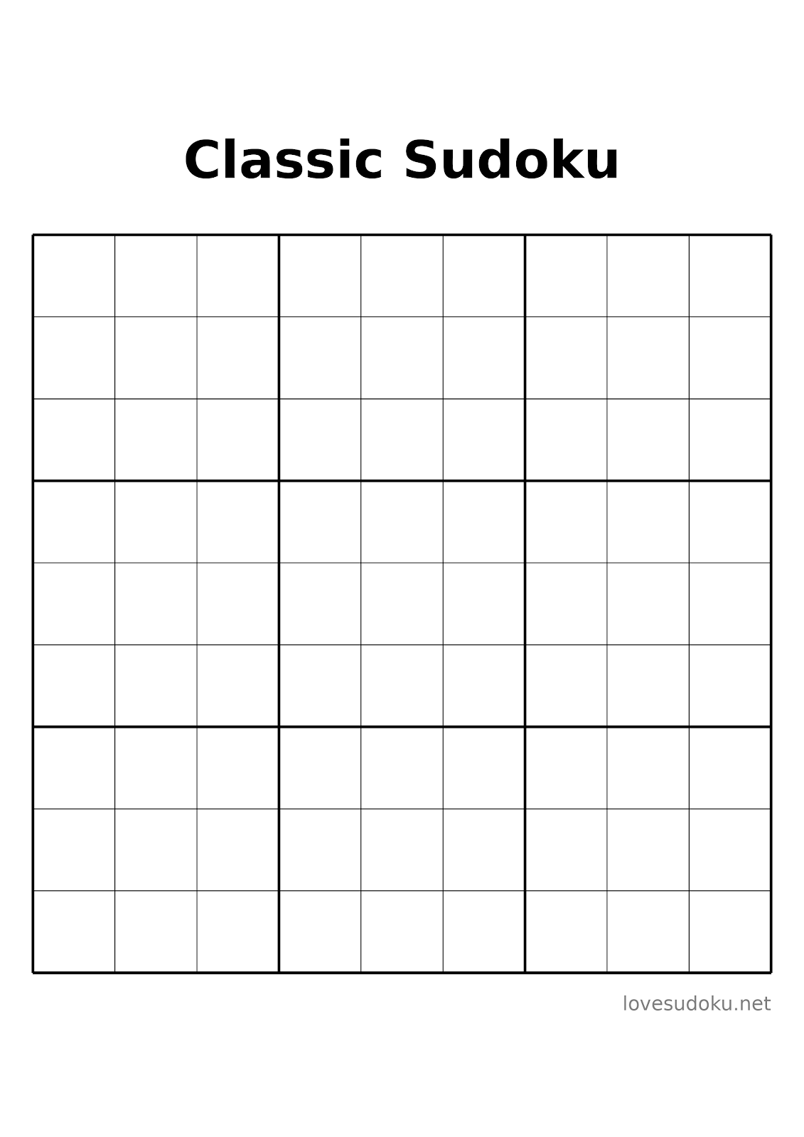 sudoku print outs